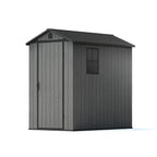 Fit-it 4x6 Plastic Storage Shed for Bike, Dark Gray