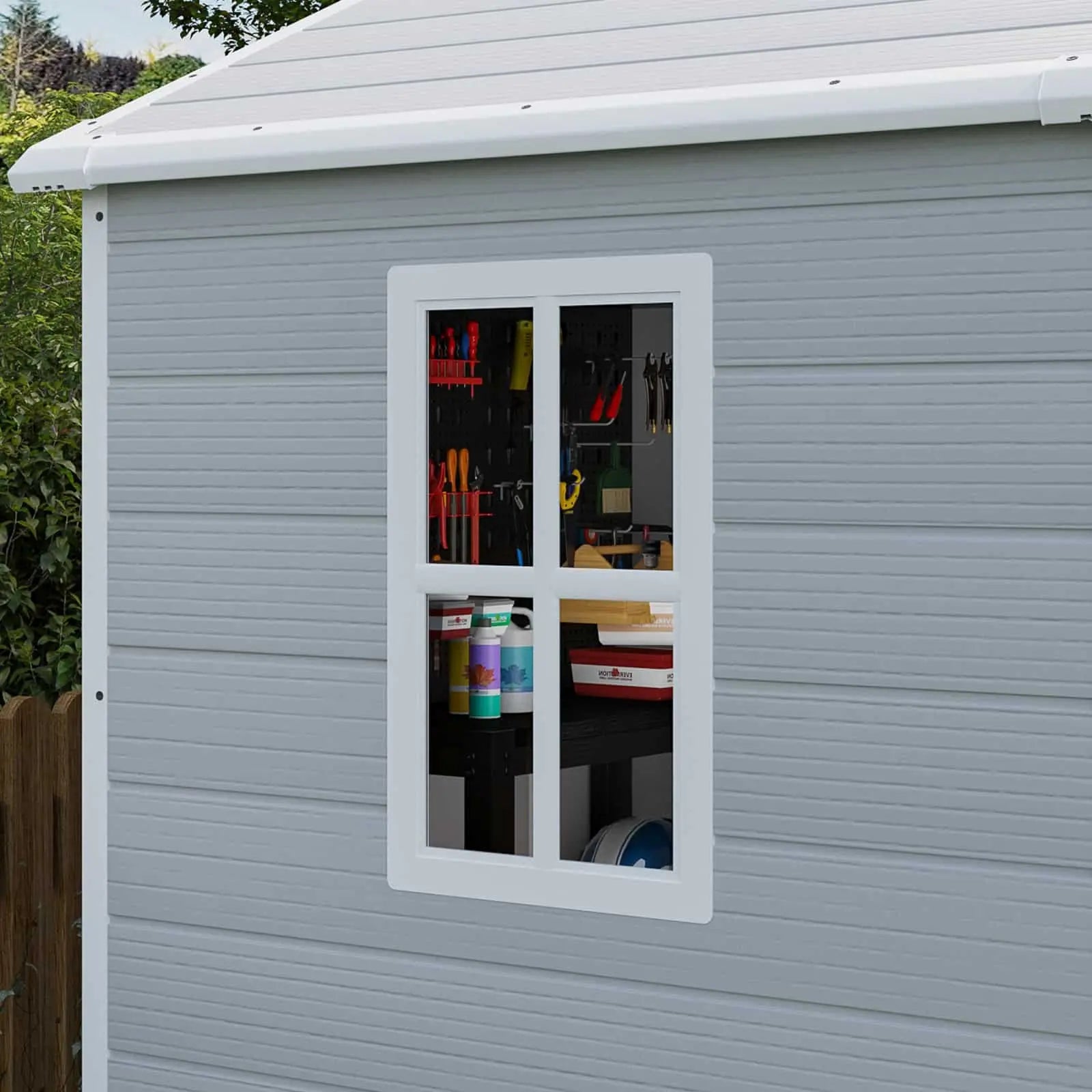 6x4 Plastic Storage Shed with Floor
