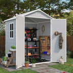 6x4 Plastic Storage Shed with Floor