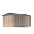 8x12 Metal Storage Shed, Brown