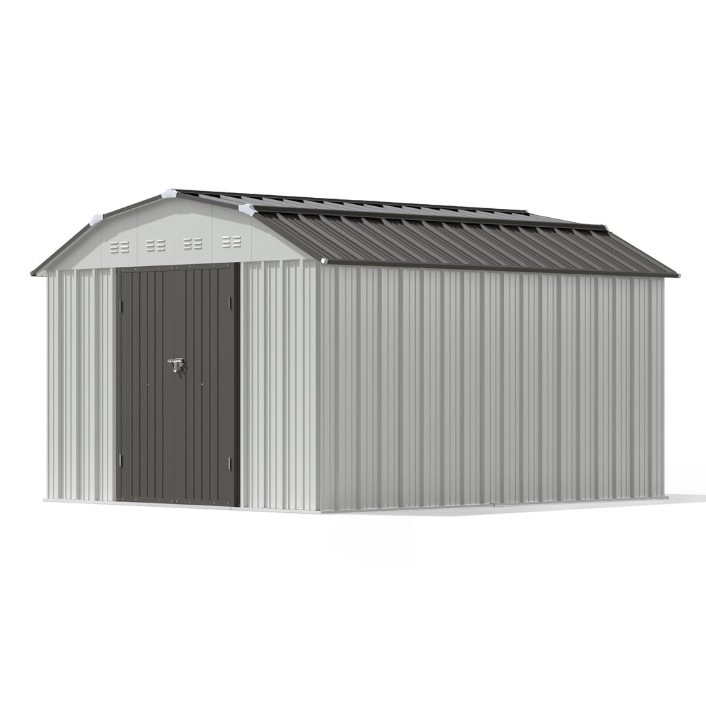 10x12 Barn Style Metal Shed with Gambrel Roof