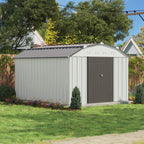 10x12 Barn Style Metal Shed with Gambrel Roof