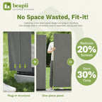 Fit-it 4x6 Plastic Storage Shed for Bike, Dark Gray