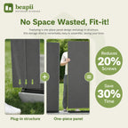 Fit-it 4x8 Plastic Storage with Floor, Gray